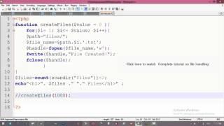 PHP File Handling : Create 1K Files in just 1 Second Using PHP