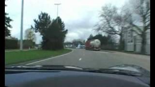 C6 Z06 vs. SLR Mclaren vs. R8 vs. GT Speed vs. LP640 on Dutch highway!! Highspeed chase!! Part 1