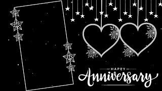 Happy Anniversary Black Screen Template Video | Anniversary Status Video Editing