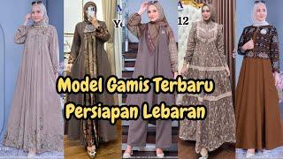 55+ MODEL GAMIS TERBARU 2025 SIMPLE ELEGAN TAPI MEWAH SET HIJAB