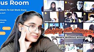 STUDYING WITH STRANGERS ?*thoughts on study stream live website*+ 24 HOURS WITHOUT A PHONE !!