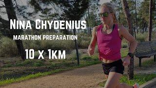 Nina Chydenius - 10 x 1km Intervals (Seville Marathon Preparation)