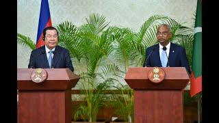 The joint statement by President Solih and Cambodian Prime Minister