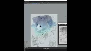 Painting a pet commission with grease pencil | Blender 3.5