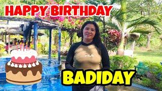 BADIDAY, HAPPY HAPPY BIRTHDAY SANA MAGING MATAGUMPAY KA SA IYONG MGA PANGARAP SA BUHAY WE LOVE YOU!!