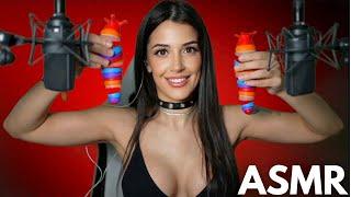 ASMR FUN Triggers to make you relax with my new mics | Catch up with me ️