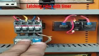 latching relay with timer #viralvideo #shortsvideo #kk technical Dubai how to work latching relay 