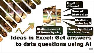 Ask Excel a question on your data with Analyze data