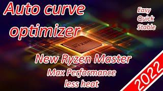 Curve optimizer with Ryzen Master [ easy way 2022 ]