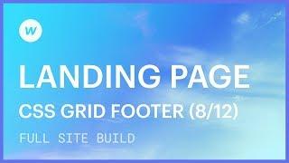 Landing page tutorial — Grid-based footer (Part 8 of 12)