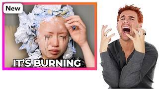 Hairdresser Reacts To Chemical Burn Bleach Fails!