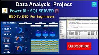 power Bi & SQL Server l Data Analysis Portfolio l End To End  l Beginner To Expert