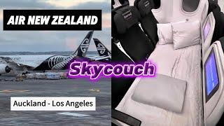 FLIGHT REVIEW - Skycouch with Air New Zealand AKL-LAX | Lounge