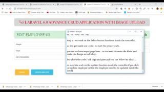 Laravel 6 Tutorial : C.R.U.D Operation with Image upload & Pagination from Scratch #4 Source code