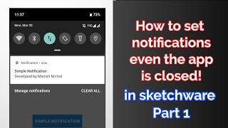 App Closed Notification Sketchware || Real Time Notifications with Background Service Part 1