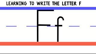 Write the Letter F - ABC Writing for Kids - Alphabet Handwriting by 123ABCtv