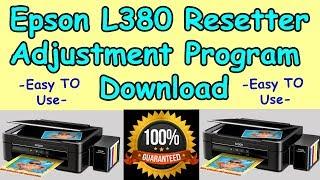 Epson L380 Reset | Epson L380 Adjustment Program