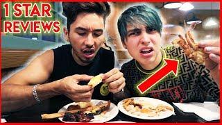 Eating at the WORST reviewed BUFFET w/ Brennen | Colby Brock