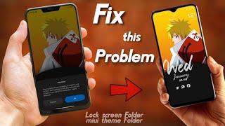 How To Fix Lockscreen Change Wallpapers Switch To default LockScreen With Apply Theme | VikasPal 