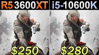 Ryzen 5 3600XT Vs. i5-10600K | New Games Benchmarks