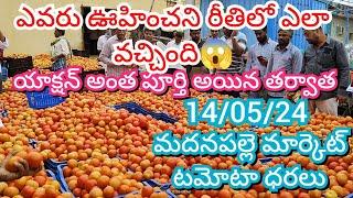 14-05-24 Madanapalle Tomato Market price Today || Today Tomato Market Rate in Madanapalle #today