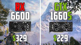 GTX 1660 Super vs RX 6600 - Test in 8 Games