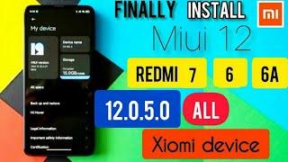 Redmi 6 miui 12.0.5.0 l Redmi 6A Miui 12 update l Miui 12 update l Redmi 6 , 6A l miui 12 update