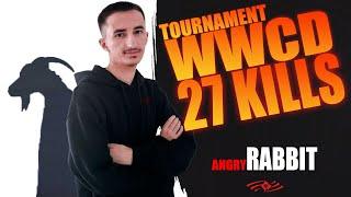 Tournament WWCD 27 Kills - angryRABBIT (+Handcam Gameplay) [Pubg Mobile]