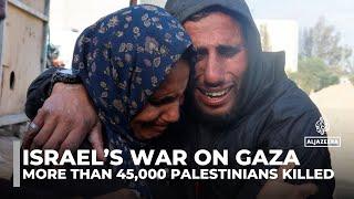 More than 45,000 Palestinians killed in Israel’s war on Gaza