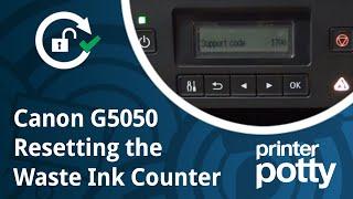 Reset waste ink counter (Error 1700) on the Canon G5050 using the WICReset app