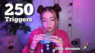 ASMR : 250 DECLENCHEURS (250k abonnés !!)