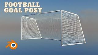 Simple Football Goal Post modeling in Blender