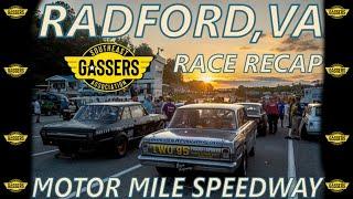 MOTOR MILE SPEEDWAY RACE RECAP - SEGA - RADFORD, VIRGINIA