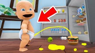 Baby PEES and POOPS on FOOD! (Who's Your Daddy!)