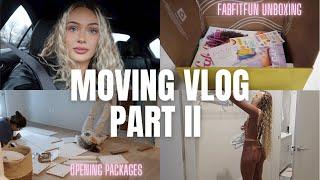 MOVING VLOG PART 2 | FABFITFUN Unboxing, Home Decor HAUL, day in the life of an influencer