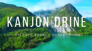 Kanjon Rijeke Drine ( Drina Canyon ) - Ljepote Bosne i Hercegovine , Dron , Drone 4K