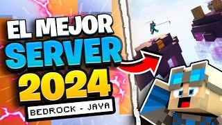 EL Mejor SERVIDOR de MINECRAFT No PREMIUM de BEDROCK y JAVA (1.8 - 1.20.4) SERVER Bedwars