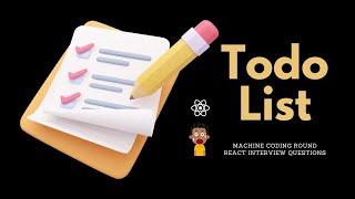 React Todo App | React Interview Questions | Machine Coding Round