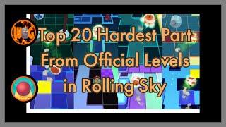 Rolling Sky - Top 20 Hardest Part From Official Levels