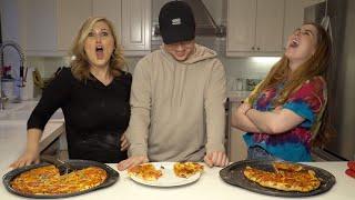 Mother vs Daughter Making Pizza 