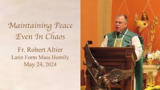 Maintaining Peace Even In Chaos