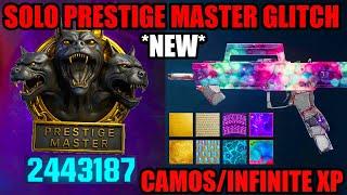 *NEW* SOLO PRESTIGE MASTER GLITCH BO6! CAMO/UNLIMITED XP GLITCH! BO6 GLITCHES! BO6 ZOMBIES GLITCH!