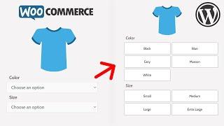 Customize Design for Product Attributes in WooCommerce | Change Dropdown Select in Products