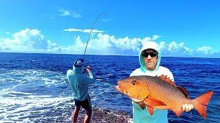 Land Based Fishing Fiji | Casting Poppers From Shore