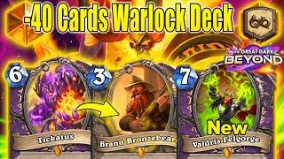 Burning -40 Cards in 1 Game With Best Control Warlock Deck 2.0 At Perils in Paradise | Hearthstone