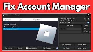 How to Fix Roblox Account Manager Deleting Itself / Trojan Alert (2024 RAM)