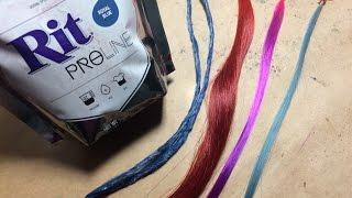 Testing RIT Proline Dye on Synthetic Wig Fiber