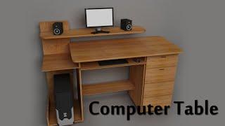 3D Max Basic Tutorial:Computer Table Design Part-01