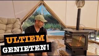 Houtkachel Installeren in een Bell Tent – Avontuur met de CanvasCamp Bison Stove