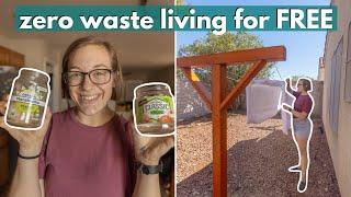 LOW WASTE LIVING ON A BUDGET?! Ways to live zero waste for FREE